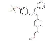 1-[1-(2-methoxyethyl)-4-piperidinyl]-N-(4-pyridinylmethyl)-N-[4-(trifluoromethoxy)benzyl]methanamine