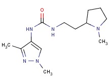 N-(1,3-dimethyl-1H-pyrazol-4-yl)-N'-[2-(1-methylpyrrolidin-2-yl)ethyl]urea