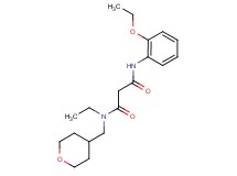 N'-(2-ethoxyphenyl)-N-ethyl-N-(tetrahydro-2H-pyran-4-ylmethyl)malonamide