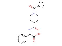 ({[1-(cyclobutylcarbonyl)-4-piperidinyl]carbonyl}amino)(phenyl)acetic acid