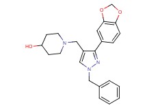 1-{[3-(1,3-benzodioxol-5-yl)-1-benzyl-1H-pyrazol-4-yl]methyl}-4-piperidinol