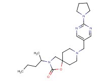3-(1-methylbutyl)-8-[(2-pyrrolidin-1-ylpyrimidin-5-yl)methyl]-1-oxa-3,8-diazaspiro[4.5]decan-2-one