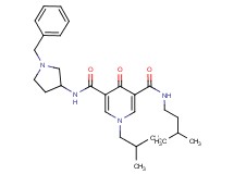 N-(1-benzyl-3-pyrrolidinyl)-1-isobutyl-N'-(3-methylbutyl)-4-oxo-1,4-dihydro-3,5-pyridinedicarboxamide