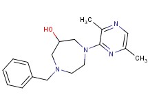 1-benzyl-4-(3,6-dimethyl-2-pyrazinyl)-1,4-diazepan-6-ol