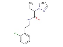 N-[2-(2-chlorophenyl)ethyl]-2-(1H-pyrazol-1-yl)butanamide