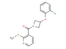 3-{[3-(2-chlorophenoxy)-1-azetidinyl]carbonyl}-2-(methylthio)pyridine