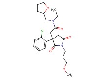 2-[3-(2-chlorophenyl)-1-(3-methoxypropyl)-2,5-dioxo-3-pyrrolidinyl]-N-ethyl-N-(tetrahydro-2-furanylmethyl)acetamide