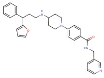 4-(4-{[3-(2-furyl)-3-phenylpropyl]amino}-1-piperidinyl)-N-(3-pyridinylmethyl)benzamide