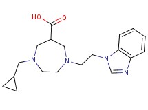 1-[2-(1H-benzimidazol-1-yl)ethyl]-4-(cyclopropylmethyl)-1,4-diazepane-6-carboxylic acid