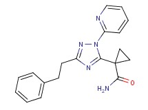 1-[3-(2-phenylethyl)-1-pyridin-2-yl-1H-1,2,4-triazol-5-yl]cyclopropanecarboxamide