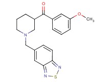 [1-(2,1,3-benzothiadiazol-5-ylmethyl)-3-piperidinyl](3-methoxyphenyl)methanone