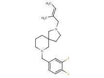 7-(3,4-difluorobenzyl)-2-[(2E)-2-methyl-2-buten-1-yl]-2,7-diazaspiro[4.5]decane