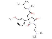 2-[1-[2-(dimethylamino)ethyl]-3-(3-methoxyphenyl)-2,5-dioxo-3-pyrrolidinyl]-N-isobutyl-N-methylacetamide