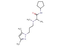 N-cyclopentyl-2-[[3-(3,5-dimethyl-1H-pyrazol-1-yl)propyl](methyl)amino]propanamide