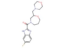 6-fluoro-2-{[2-(morpholin-4-ylmethyl)-1,4-oxazepan-4-yl]carbonyl}-1H-benzimidazole