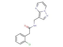 2-(2-chlorophenyl)-N-(pyrazolo[1,5-a]pyrimidin-3-ylmethyl)acetamide