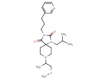 1-isobutyl-8-[1-methyl-2-(methylthio)ethyl]-3-[3-(3-pyridinyl)propyl]-1,3,8-triazaspiro[4.5]decane-2,4-dione