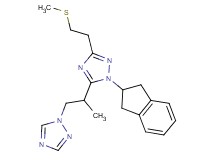 1-(2,3-dihydro-1H-inden-2-yl)-3-[2-(methylthio)ethyl]-5-[1-methyl-2-(1H-1,2,4-triazol-1-yl)ethyl]-1H-1,2,4-triazole