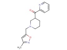 {1-[(3-methylisoxazol-5-yl)methyl]piperidin-3-yl}(pyridin-2-yl)methanone