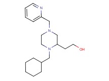 2-[1-(cyclohexylmethyl)-4-(2-pyridinylmethyl)-2-piperazinyl]ethanol
