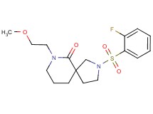 2-[(2-fluorophenyl)sulfonyl]-7-(2-methoxyethyl)-2,7-diazaspiro[4.5]decan-6-one