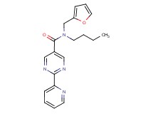 N-butyl-N-(2-furylmethyl)-2-pyridin-2-ylpyrimidine-5-carboxamide