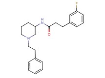 3-(3-fluorophenyl)-N-[1-(2-phenylethyl)-3-piperidinyl]propanamide