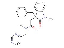 2-(3-benzyl-1-methyl-2-oxo-2,3-dihydro-1H-indol-3-yl)-N-methyl-N-(pyrimidin-4-ylmethyl)acetamide