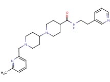 1'-[(6-methyl-2-pyridinyl)methyl]-N-[2-(3-pyridinyl)ethyl]-1,4'-bipiperidine-4-carboxamide
