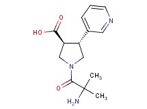 rel-(3S,4R)-1-(2-methylalanyl)-4-(3-pyridinyl)-3-pyrrolidinecarboxylic acid dihydrochloride