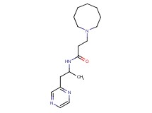 3-azocan-1-yl-N-(1-methyl-2-pyrazin-2-ylethyl)propanamide
