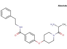 4-[(1-D-alanyl-4-piperidinyl)oxy]-N-(2-phenylethyl)benzamide hydrochloride