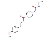 N-ethyl-2-{4-[4-(4-methoxyphenyl)butanoyl]-1-piperazinyl}acetamide
