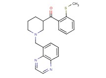 [2-(methylthio)phenyl][1-(5-quinoxalinylmethyl)-3-piperidinyl]methanone
