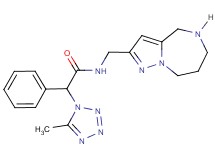 2-(5-methyl-1H-tetrazol-1-yl)-2-phenyl-N-(5,6,7,8-tetrahydro-4H-pyrazolo[1,5-a][1,4]diazepin-2-ylmethyl)acetamide hydrochloride