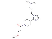 (3-{2-[1-(3-methoxypropanoyl)-4-piperidinyl]-1H-imidazol-1-yl}propyl)dimethylamine