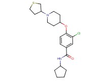 3-chloro-N-cyclopentyl-4-{[1-(tetrahydro-3-thienyl)-4-piperidinyl]oxy}benzamide