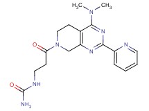 N-{3-[4-(dimethylamino)-2-pyridin-2-yl-5,8-dihydropyrido[3,4-d]pyrimidin-7(6H)-yl]-3-oxopropyl}urea