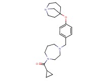 5-(4-{[4-(cyclopropylcarbonyl)-1,4-diazepan-1-yl]methyl}phenoxy)-1-azabicyclo[3.2.1]octane