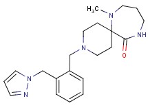 7-methyl-3-[2-(1H-pyrazol-1-ylmethyl)benzyl]-3,7,11-triazaspiro[5.6]dodecan-12-one