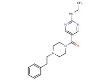 N-ethyl-5-{[4-(2-phenylethyl)piperazin-1-yl]carbonyl}pyrimidin-2-amine