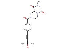 8-[4-(3-hydroxy-3-methylbut-1-yn-1-yl)benzoyl]-2-methyltetrahydro-2H-pyrazino[1,2-a]pyrazine-1,4(3H,6H)-dione