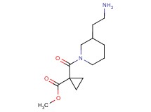 methyl 1-{[3-(2-aminoethyl)piperidin-1-yl]carbonyl}cyclopropanecarboxylate