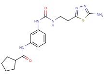N-{3-[({[2-(5-amino-1,3,4-thiadiazol-2-yl)ethyl]amino}carbonyl)amino]phenyl}cyclopentanecarboxamide