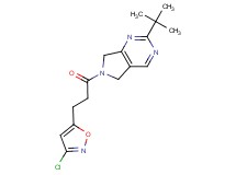 2-tert-butyl-6-[3-(3-chloroisoxazol-5-yl)propanoyl]-6,7-dihydro-5H-pyrrolo[3,4-d]pyrimidine