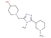 1-{[4-methyl-5-(1-methylpiperidin-3-yl)-4H-1,2,4-triazol-3-yl]methyl}piperidin-4-ol