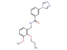 N-(3-methoxy-2-propoxybenzyl)-3-(4H-1,2,4-triazol-4-yl)benzamide
