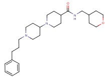 1'-(3-phenylpropyl)-N-(tetrahydro-2H-pyran-4-ylmethyl)-1,4'-bipiperidine-4-carboxamide