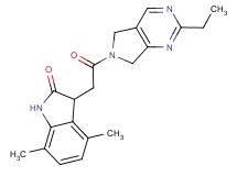 3-[2-(2-ethyl-5,7-dihydro-6H-pyrrolo[3,4-d]pyrimidin-6-yl)-2-oxoethyl]-4,7-dimethyl-1,3-dihydro-2H-indol-2-one