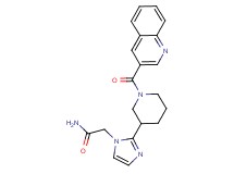 2-{2-[1-(quinolin-3-ylcarbonyl)piperidin-3-yl]-1H-imidazol-1-yl}acetamide